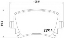 Колодки тормозные задние дисковые комплект Textar для Audi A4 (8E2, B6) 1.8 T