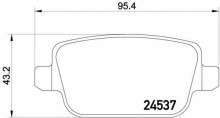 Колодки тормозные задние дисковые комплект Textar для Ford Galaxy / Mondeo IV / S-MAX02006> Focus RS / без электронного стояночного тормоза