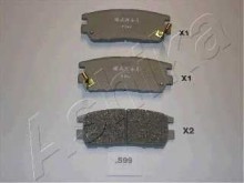 Колодки тормозные задние дисковые комплект Ashika для Mitsubishi Pajero / Montero (V1, V2, V3, V4) (1991-1 Колодки тормозные задние дисковые комплект Ashika для Mitsubishi Pajero / Montero (V1, V2, V3, V4) (1991-1