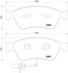 Колодки тормозные передние комплект Textar для Audi A8 [D3,4E] (2004-2010) / VW Phaeton (2002>)