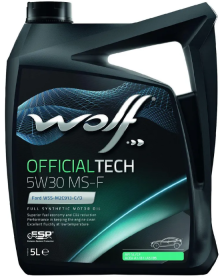 Масло моторное Wolf для Wolf Officialtech 5W20 Ms-Fe 5Л Масло моторное Wolf для Wolf Officialtech 5W20 Ms-Fe 5Л
