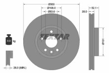 Диск тормозной передний вентилируемый Textar для Mondeo IV (2007-2015) 300 мм Диск тормозной передний вентилируемый Textar для Mondeo IV (2007-2015) 300 мм