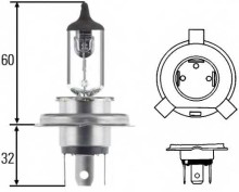 Лампа Hella H4 24V-75 / 70W