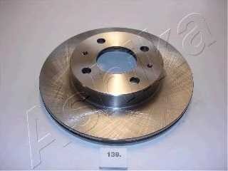 Диск тормозной передний вентилируемый Ashika для Nissan Sunny B12 / N13 / N14 86> 240x18x4 / 1.4 / 1.6 / 2.0D