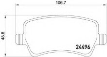 Колодки тормозные задние дисковые комплект Textar для Volvo S60 (2010>)