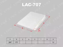 Фильтр салона Lynx для Kia Ceed (2007>) / Hyundai Elantra (2006-2011) / I30 (НЕ УГОЛЬНЫЙ Фильтр салона Lynx для Kia Ceed (2007>) / Hyundai Elantra (2006-2011) / I30 (НЕ УГОЛЬНЫЙ