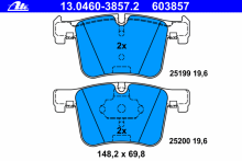 Колодки тормозные передние комплект ATE для BMW 1(F20) 3(F30) X3(F25) Колодки тормозные передние комплект ATE для BMW 1(F20) 3(F30) X3(F25)