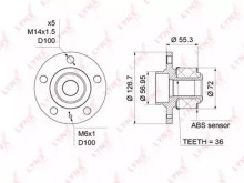 Ступица передняя Lynx для VW Polo / Audi A2 [8Z0] (2000-2005)