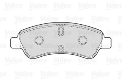 Колодки тормозные передние комплект Valeo для Peugeot 307 / 206 / 207 Citroen Xsara без датчика износа