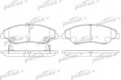 Колодки тормозные передние комплект Patron для Kia Sportage (00>) / Retona CE (99>)