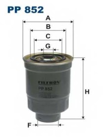 Фильтр топливный Filtron для Mitsubishi / Mazda / Isuzu / Hyundai Фильтр топливный Filtron для Mitsubishi / Mazda / Isuzu / Hyundai