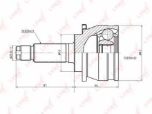 ШРУС наружный передний Lynx для Subaru Impreza 1.8I 4WD 92-00 27x22x56