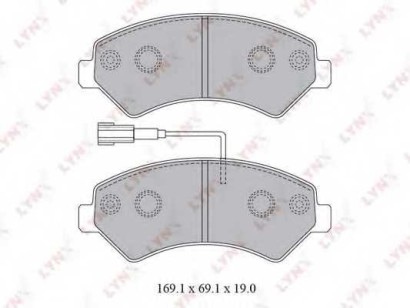 Колодки тормозные передние комплект Lynx для Citroen Jumper / Peugeot Boxer