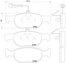Колодки тормозные передние комплект Textar для Ford Transit (91-12 / 99) 138.8x64x18 / колеса R14 Колодки тормозные передние комплект Textar для Ford Transit (91-12 / 99) 138.8x64x18 / колеса R14
