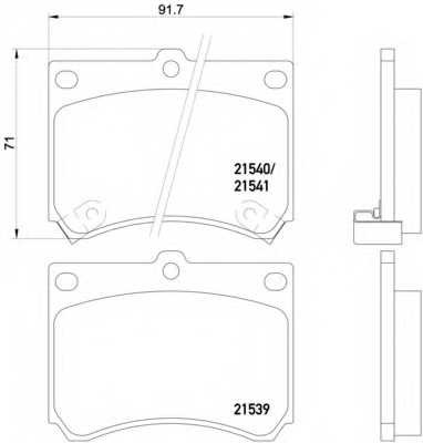 Колодки тормозные передние комплект Textar для Mazda 323 C / F / S, MX-3(EC) 89>