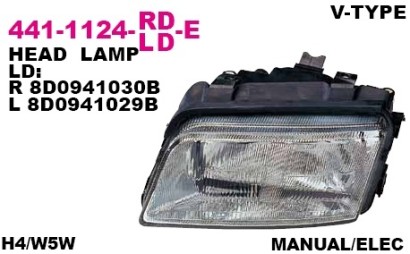 Фара правая Depo для Audi A4 B5 94-99 94-99 Valeo