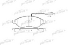 Колодки тормозные передние комплект Patron для Citroen Jumper / Peugeot Boxer Колодки тормозные передние комплект Patron для Citroen Jumper / Peugeot Boxer