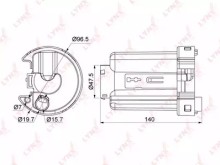 Фильтр топливный Lynx для Mazda 323 (BJ) (1998-2002) В БАК Фильтр топливный Lynx для Mazda 323 (BJ) (1998-2002) В БАК