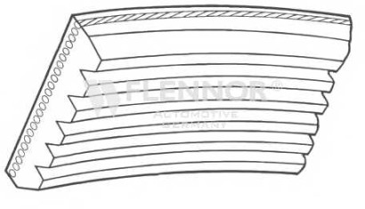 Ремень ручейковый Flennor для Alfa Romeo / Mazda / Daewoo / Ford 5PK1015 / 5PK1013