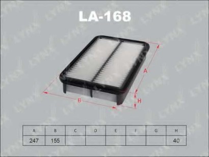Фильтр воздушный Lynx для Carina II / Corolla E9 1.3-1.8