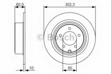 Диск тормозной задний BOSCH для Mitsubishi Outlander XL / Jeep Patriot (MK74) 302x10 Диск тормозной задний BOSCH для Mitsubishi Outlander XL / Jeep Patriot (MK74) 302x10