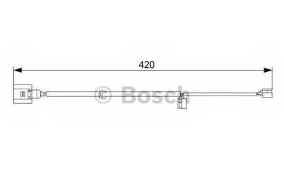 Датчик износа колодок BOSCH для VW Touareg / Audi Q7 / Porsche Cayenne (2003>)