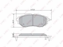 Колодки тормозные передние комплект Lynx для Subaru Legacy (B13) / (B14) / Legacy Outback (B13) / ( Колодки тормозные передние комплект Lynx для Subaru Legacy (B13) / (B14) / Legacy Outback (B13) / (
