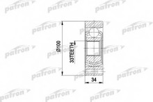ШРУС внутренний передний Patron для Audi A3 / Seat Leon / Skoda Octavia / VW Passat ШРУС внутренний передний Patron для Audi A3 / Seat Leon / Skoda Octavia / VW Passat