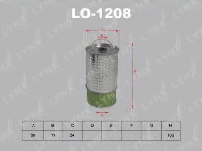 Фильтр масляный Lynx MB W124,W201,W202 >>95 Г. 2.0-3.5 D
