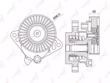 Ролик-натяжитель ручейкового ремня Lynx MB W202 / W210 / W211 / W220 / R170