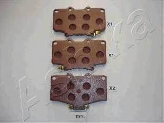 Колодки тормозные передние комплект Ashika для Toyota 4-RUNNER (_N1 30) 90-95 3.0 V6 VZN 130