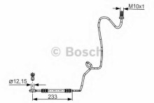 Трубка тормозная BOSCH для VW Golf IV / Bora ЗАДНЯЯ ПРАВАЯ Трубка тормозная BOSCH для VW Golf IV / Bora ЗАДНЯЯ ПРАВАЯ