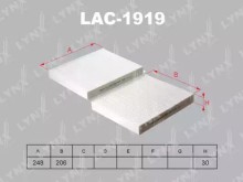Фильтр салона Lynx для BMW 5-F10 / F11 (2009>) / 7-F01 / F02 (2008>) НЕ УГОЛЬНЫЙ К-КТ 2ШТ Фильтр салона Lynx для BMW 5-F10 / F11 (2009>) / 7-F01 / F02 (2008>) НЕ УГОЛЬНЫЙ К-КТ 2ШТ