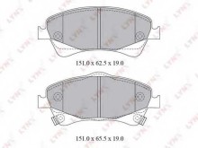 Колодки тормозные передние комплект Lynx для Toyota Auris / Corolla Колодки тормозные передние комплект Lynx для Toyota Auris / Corolla