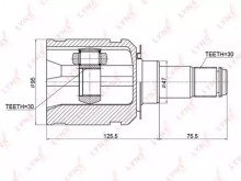 ШРУС внутренний передний Lynx для Toyota 4 Runner / Land Cruiser (120) / Prado