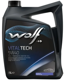 Масло моторное Wolf для Wolf Vitaltech 5W40 5Л Масло моторное Wolf для Wolf Vitaltech 5W40 5Л