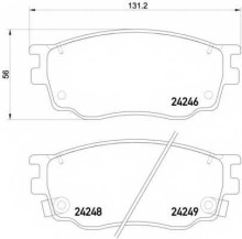 Колодки тормозные передние комплект Mintex для Mazda 6 (GG) (2002-2007) 1.8 Колодки тормозные передние комплект Mintex для Mazda 6 (GG) (2002-2007) 1.8