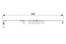 Датчик износа колодок BOSCH для BMW 5-E60 / E61 / 6-E63 / E64 L664-685mm
