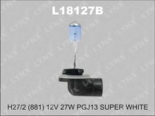 Лампа Lynx для H27W 12V-27W PGJ13 (881) Super White