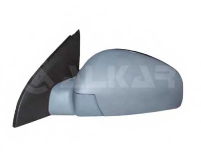 Корпус зеркала правого Alkar для Opel Vectra C 02> Right, complete, electrical, convex, heated, primed