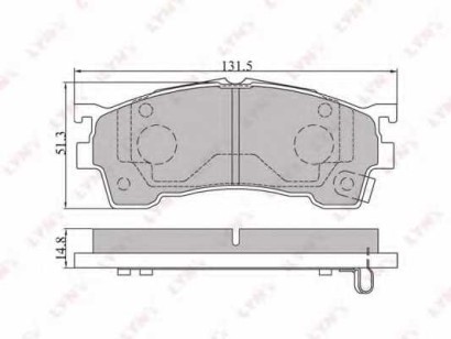 Колодки тормозные передние комплект Lynx для Mazda 323 / 626 1997 -2002 Bosch