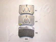 Колодки тормозные передние комплект Ashika для Mazda 323 1.5 / 1.6 / 1.8 85-93 Колодки тормозные передние комплект Ashika для Mazda 323 1.5 / 1.6 / 1.8 85-93