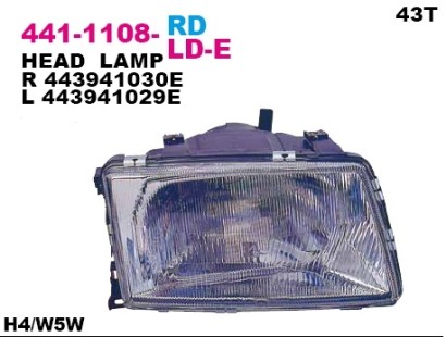 Фара правая Depo для Audi 100 82-90