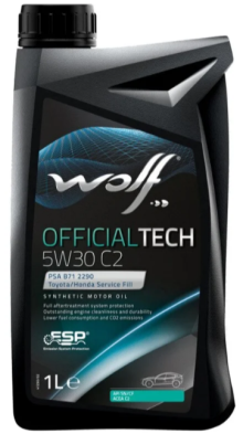 Масло моторное Wolf для Wolf Officialtech 5W30 C2 1Л Масло моторное Wolf для Wolf Officialtech 5W30 C2 1Л