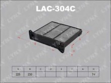 Фильтр салона Lynx для Mitsubishi Lancer 03> УГОЛЬНЫЙ Фильтр салона Lynx для Mitsubishi Lancer 03> УГОЛЬНЫЙ