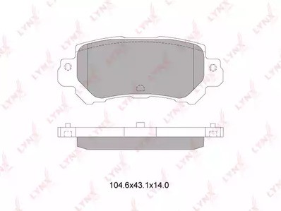 Колодки тормозные задние дисковые комплект Lynx для Mazda CX 5 (2012>)