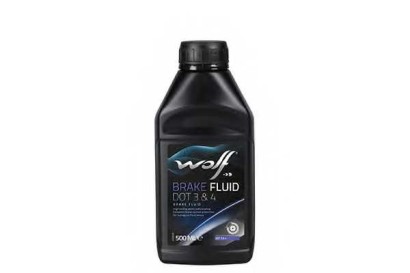 Жидкость тормозная Wolf для Wolf DOT 3, DOT 4 500Мл Fmvss 116 DOT 4