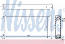 Радиатор отопителя Nissens для MAN F / M 90 86-97 Радиатор отопителя Nissens для MAN F / M 90 86-97