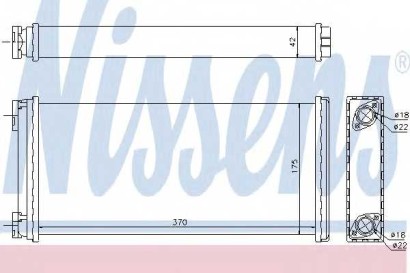 Радиатор отопителя Nissens для MAN F / M 90 86-97