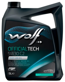 Масло моторное Wolf для Wolf Officialtech 5W30 C2 5Л Масло моторное Wolf для Wolf Officialtech 5W30 C2 5Л